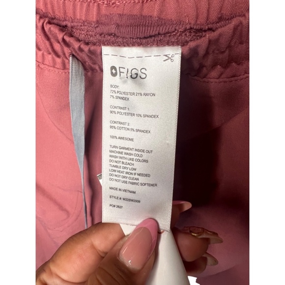 Figs Mari Skinny Jogger Scrub Pants Uniform pants Size‎ XS Mauve - Picture 8 of 11